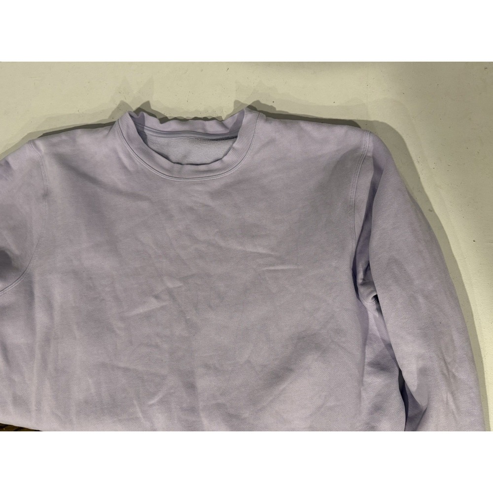 LULULEMON Crewneck Men Size Large Purple Steady State Crew Fleece Sweatshirt